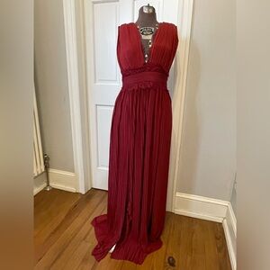ASOS Deep Red Maxi Dress